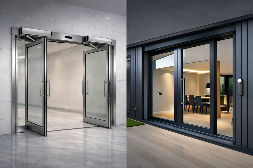 automatic swing vs sliding doors